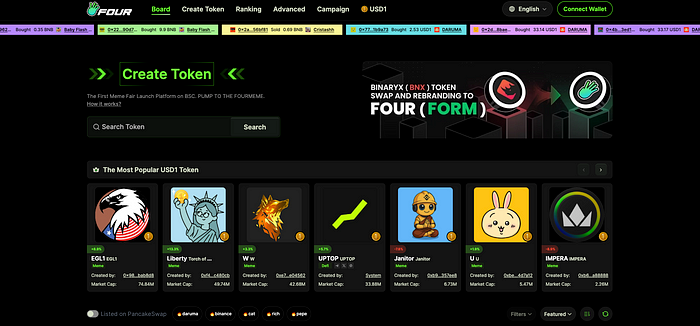 BNB vs. Solana: A Closer Look at Meme Launchpads and the Rise of Four.Meme