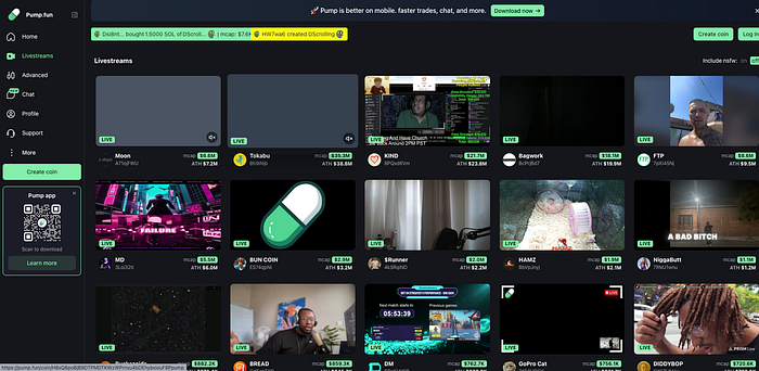 Pump.fun’s Next Act: Meme Coins Meet Livestreaming